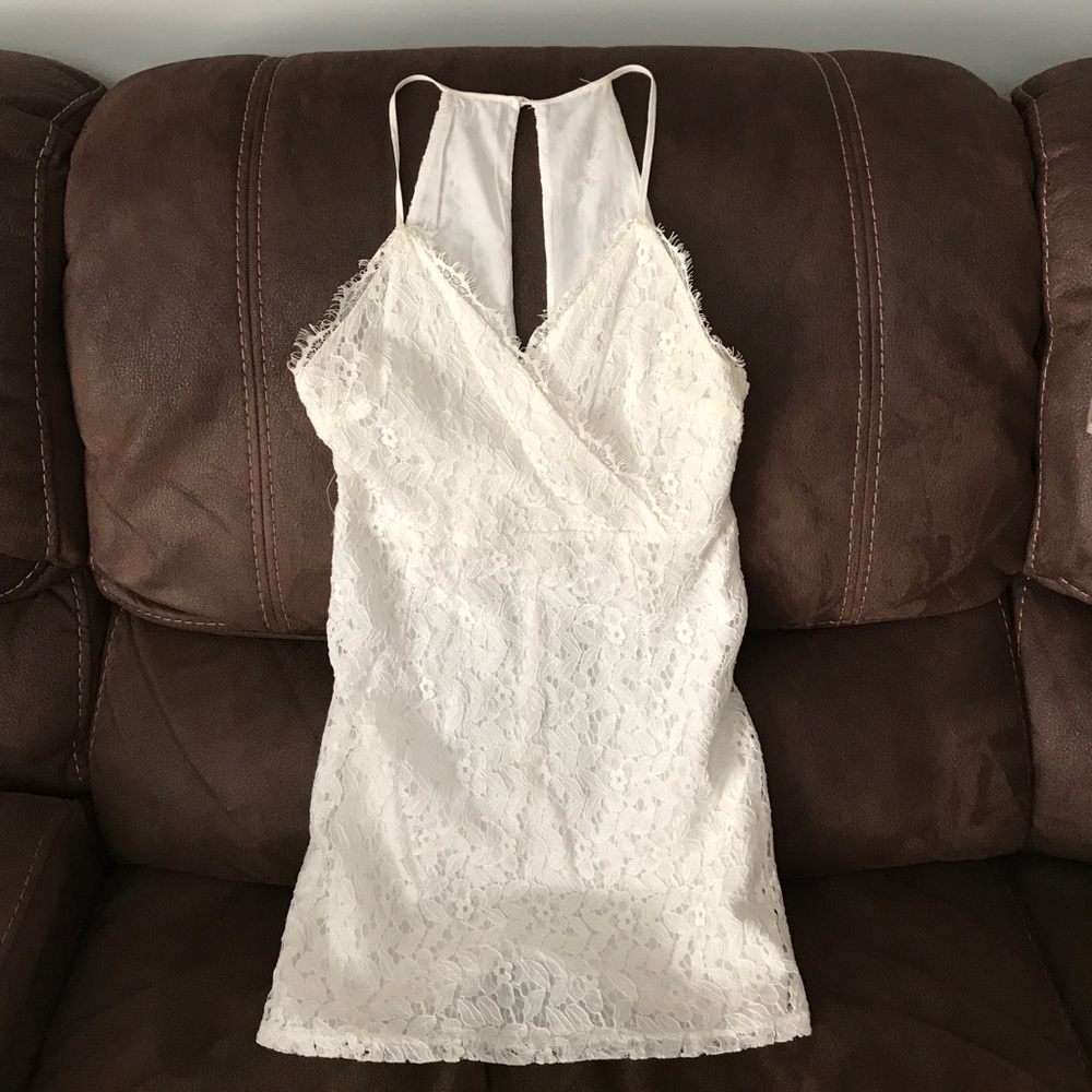 White lace dress